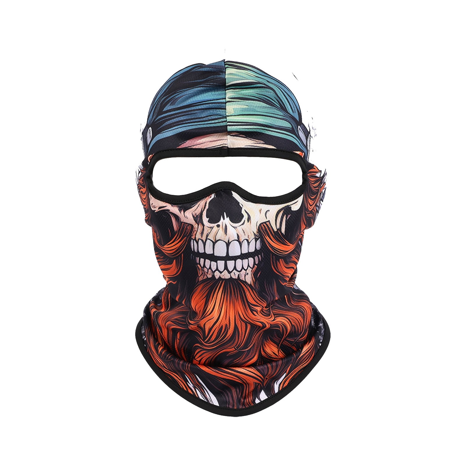 thumbnail image 2 of De secado rápido absorbente del sudor transpirable y la cabeza de edad interesante para los hombres y mujeres al aire libre Deportes Ciclismo Casco Cuello Bufanda Sol Cubre Cuello, 2 of 2